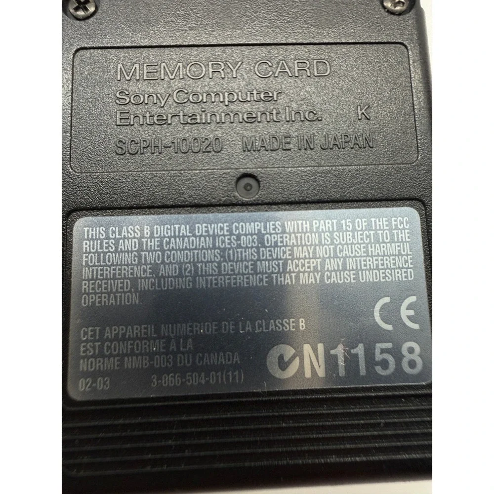 Sony PS2 Memory Card PlayStation 2 8MB SCPH-10020 MagicGate OEM Japan TESTED